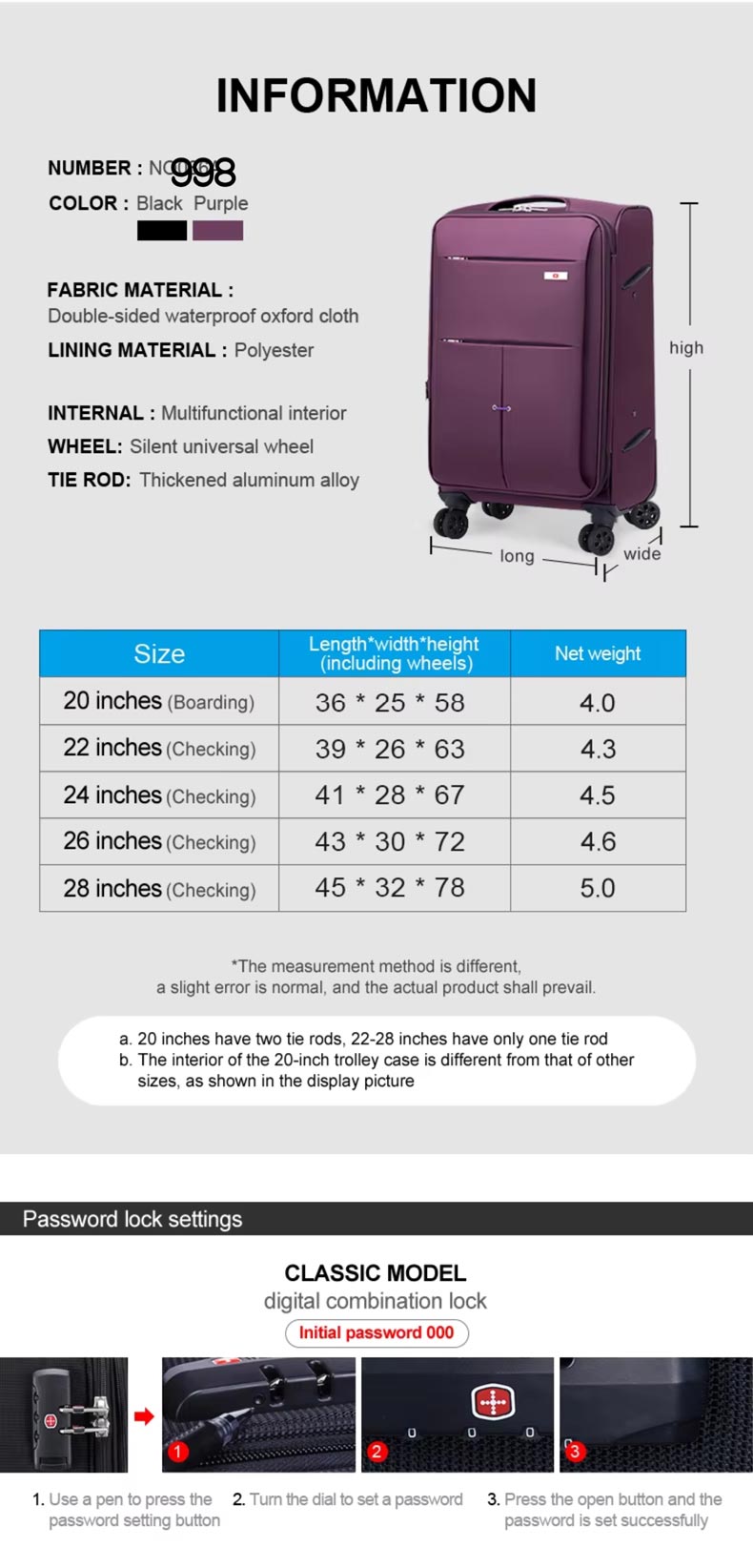 soft luggage set