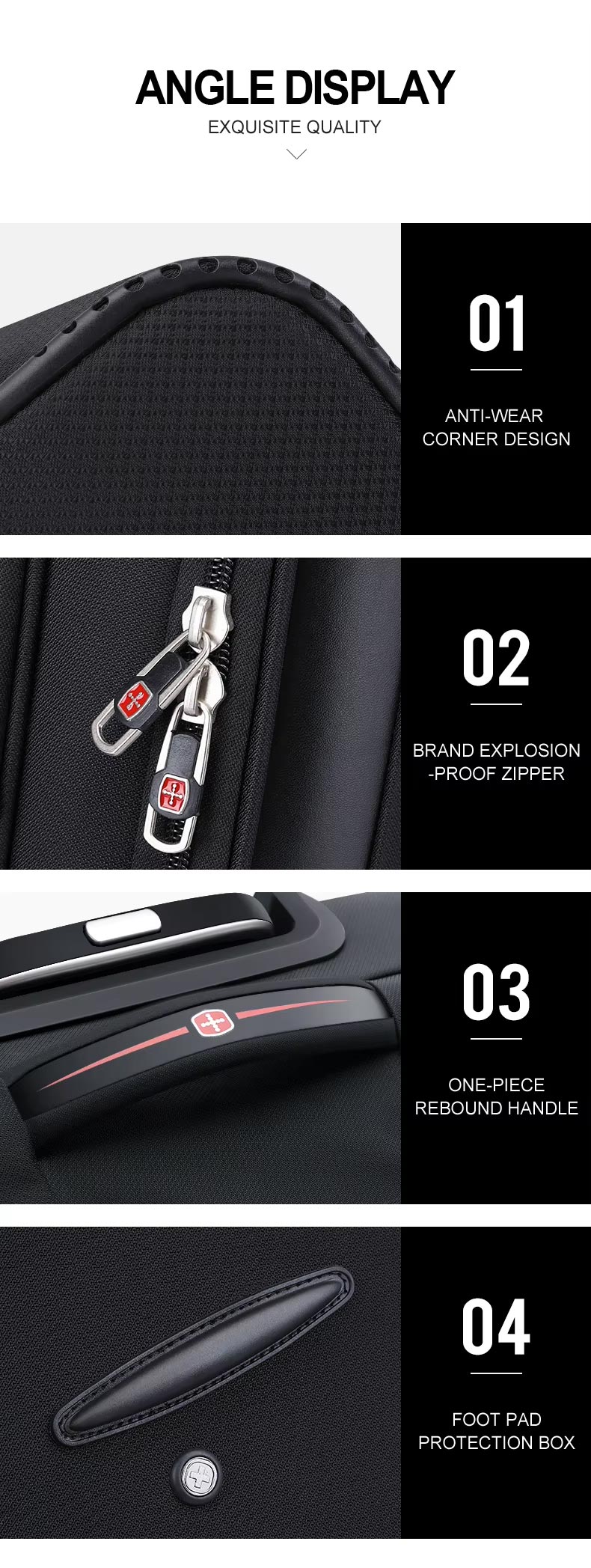 2 wheel luggage sets