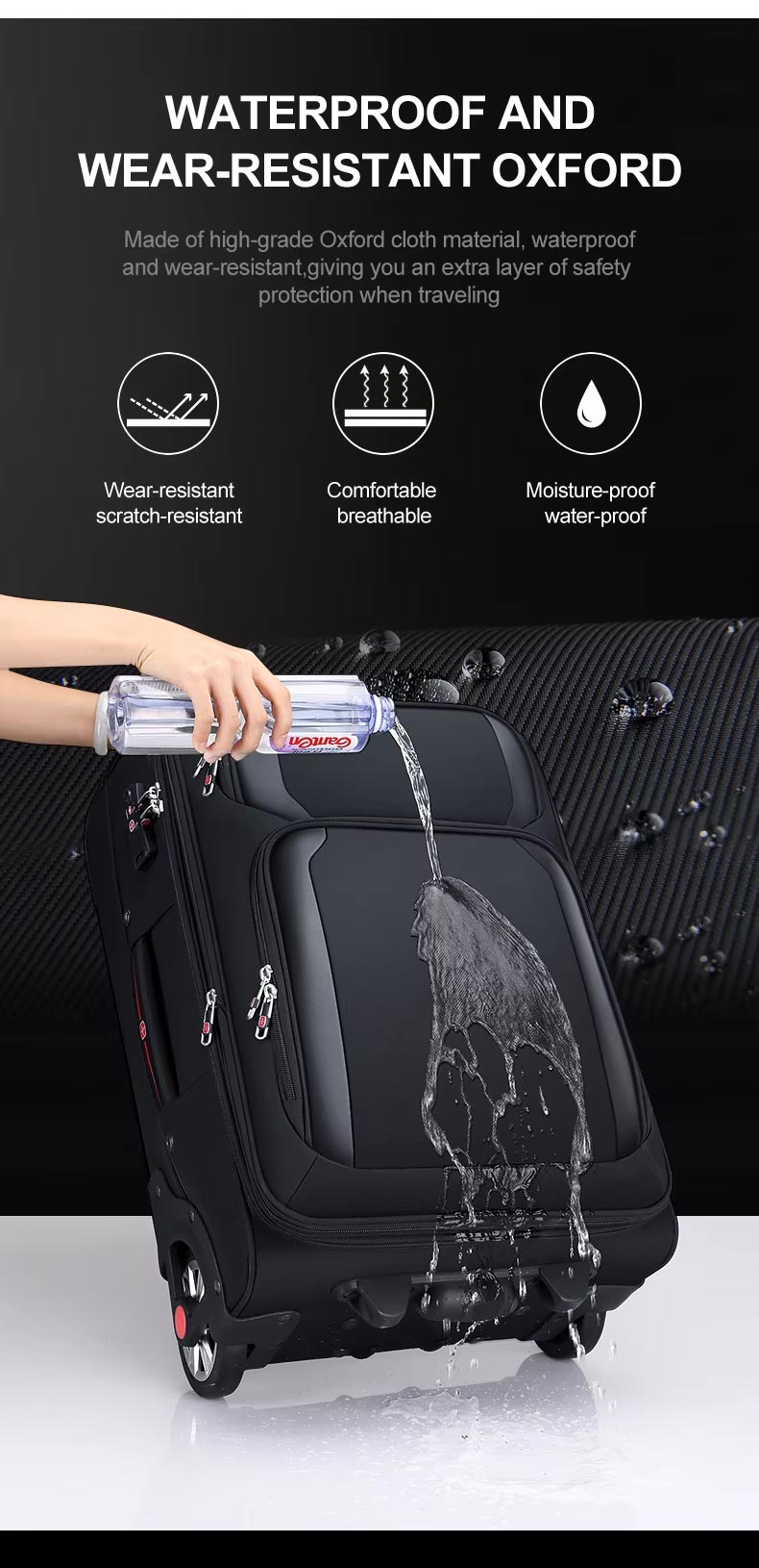 2 wheel luggage sets