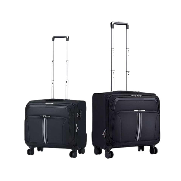Custom Logo Carry On Black Suitcase
