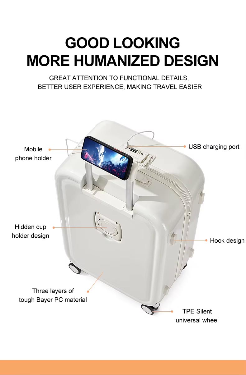 carry on luggage with usb port