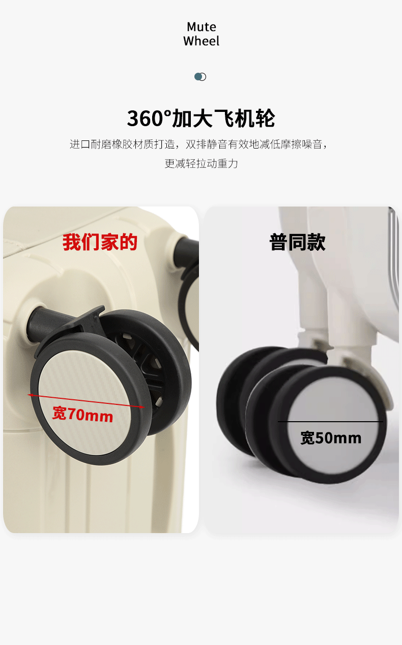 宽手柄行李箱套装